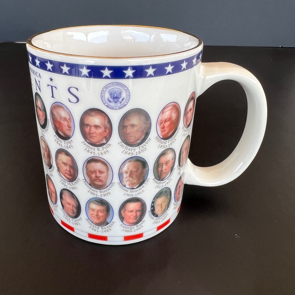 Vtg Presidents Of The United States of America 1789-2002 Coffee Cup - Picture 2 of 7